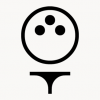 Golf ball on tee