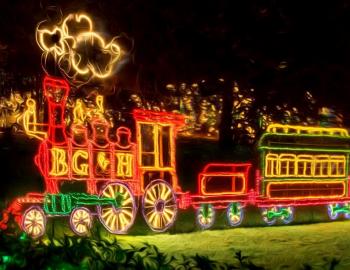 Christmas Lighted Train