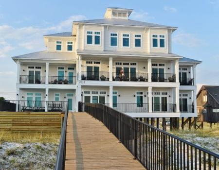 A view of a large Gulf Shores vacation rental