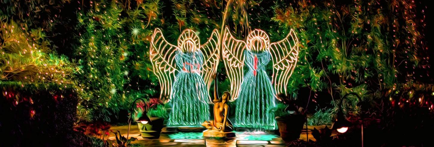 Christmas Lighted Angels