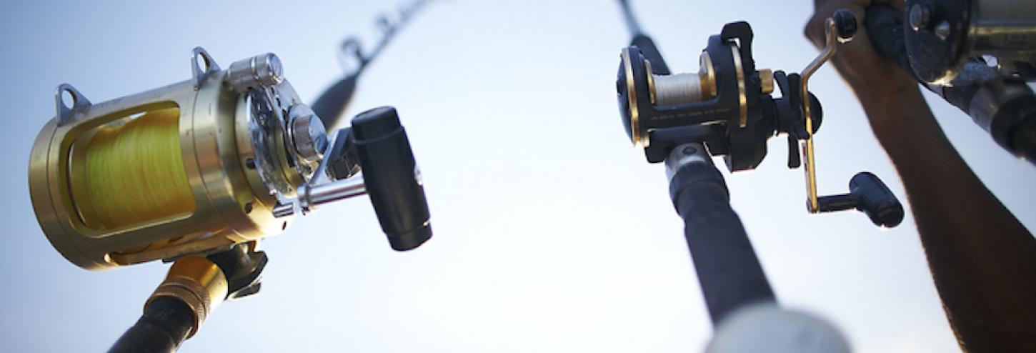 Fishing poles for the competitors in the Orange Beach Billfish Classic