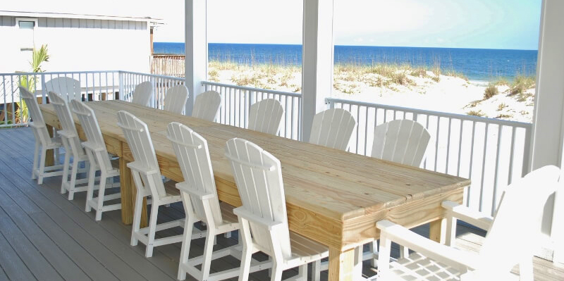 Holiday Dinner on Gulf Shores Deck Holiday Dinner on Gulf Shores Deck