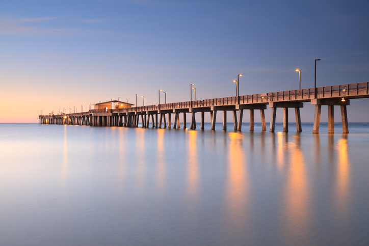 A pier in Gulf Shores that is a prime fishing destination